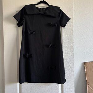 Girls Black Dress with Bows SZ L 12